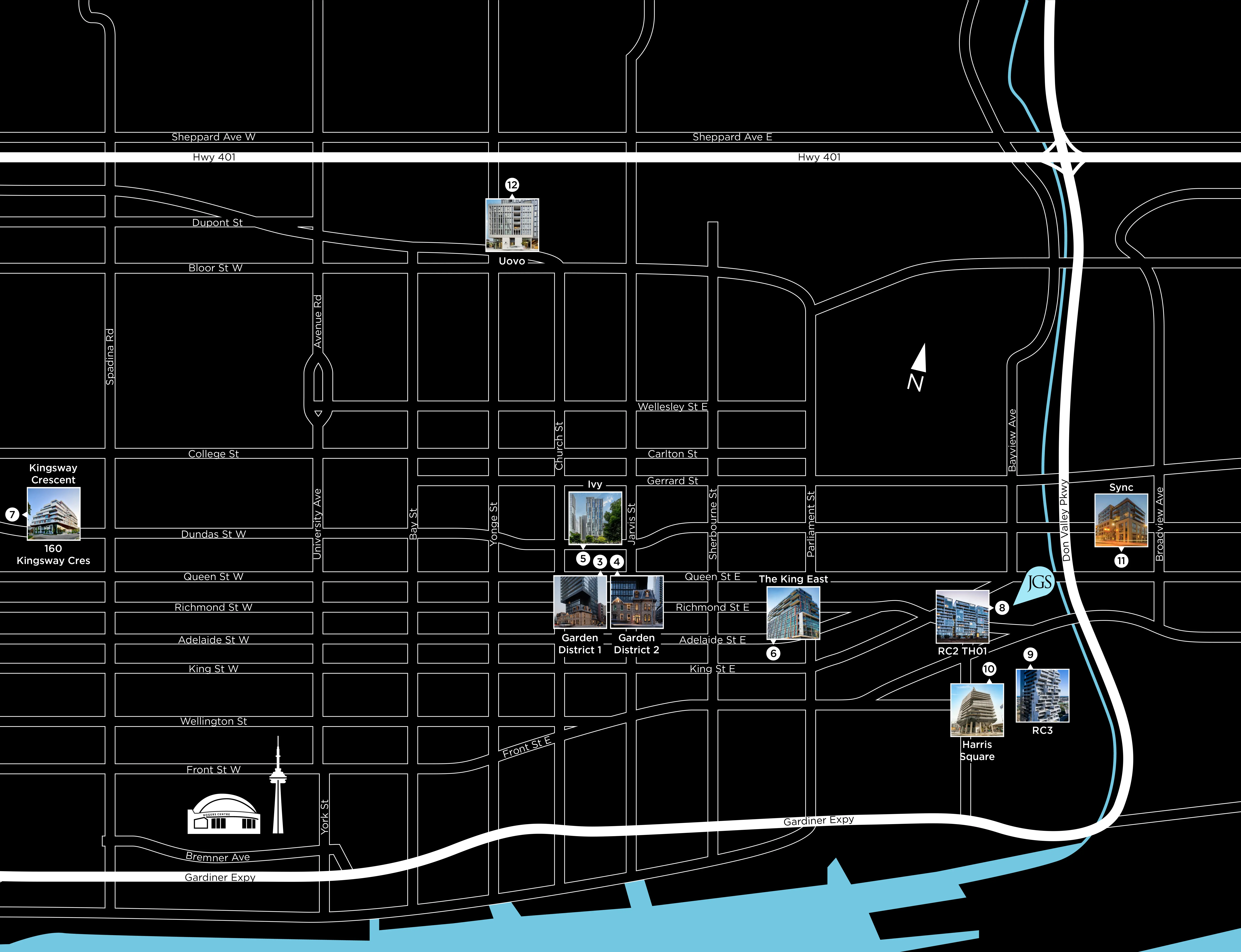 JGS Property Locations Map